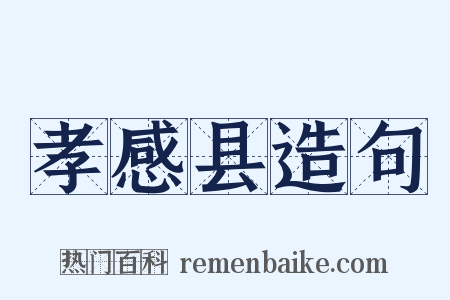 孝感县造句是什么意思的图片